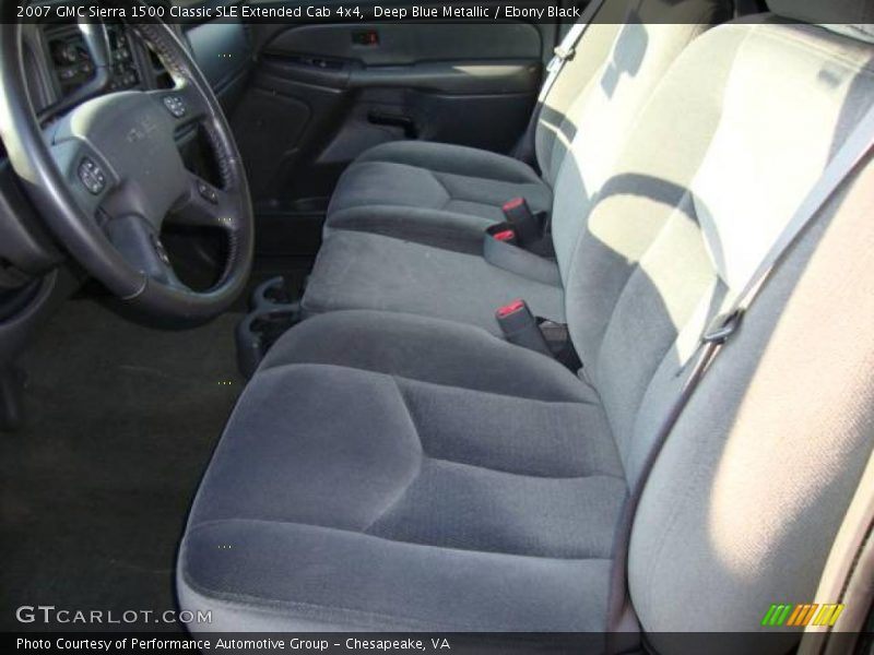 Deep Blue Metallic / Ebony Black 2007 GMC Sierra 1500 Classic SLE Extended Cab 4x4