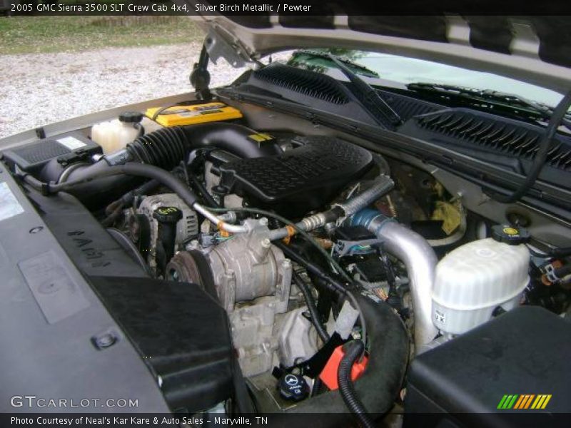 Silver Birch Metallic / Pewter 2005 GMC Sierra 3500 SLT Crew Cab 4x4