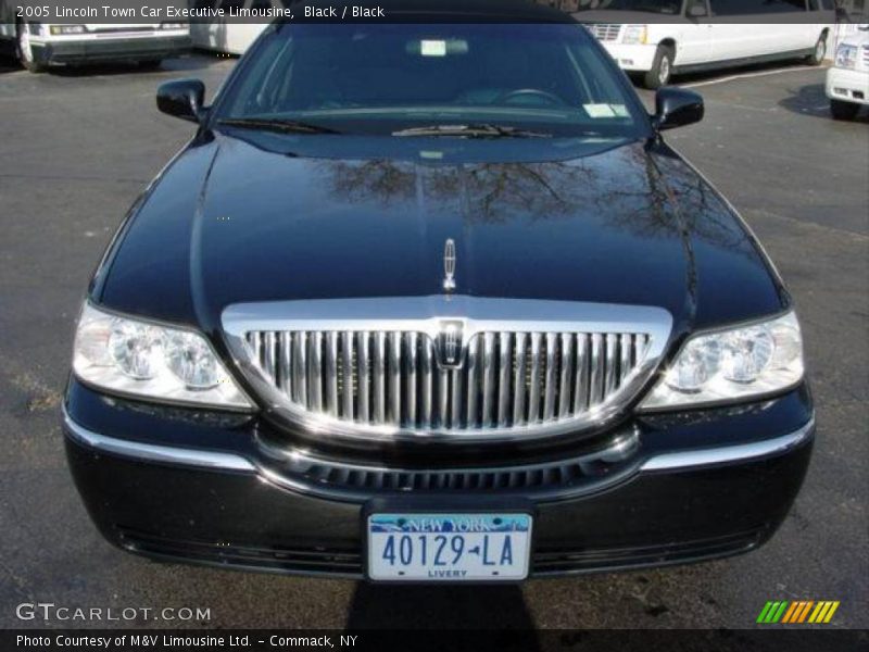 Black / Black 2005 Lincoln Town Car Executive Limousine