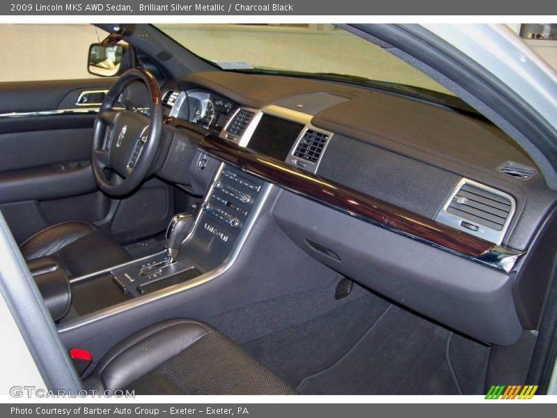 Brilliant Silver Metallic / Charcoal Black 2009 Lincoln MKS AWD Sedan