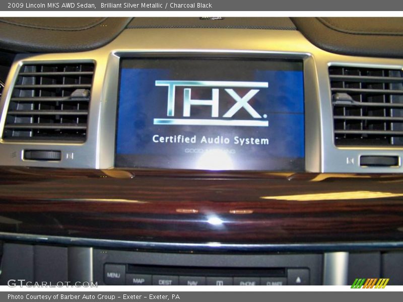 Brilliant Silver Metallic / Charcoal Black 2009 Lincoln MKS AWD Sedan