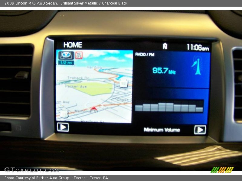 Brilliant Silver Metallic / Charcoal Black 2009 Lincoln MKS AWD Sedan