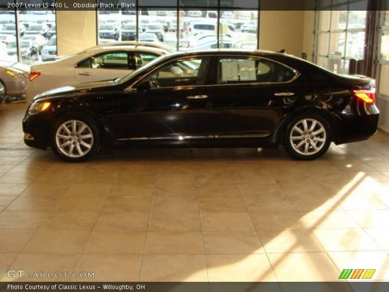 Obsidian Black / Black 2007 Lexus LS 460 L