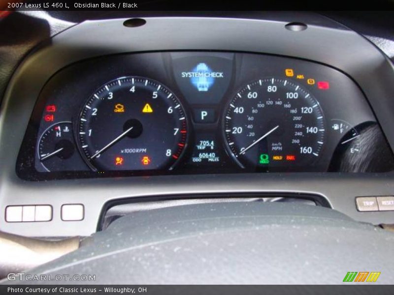 Obsidian Black / Black 2007 Lexus LS 460 L