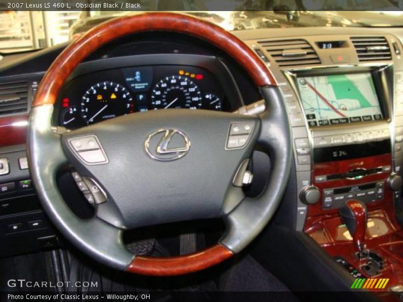 Obsidian Black / Black 2007 Lexus LS 460 L