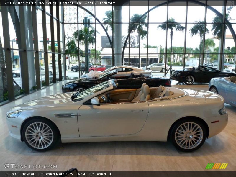 Porsche Pearl White / Sandstorm 2010 Aston Martin DB9 Coupe