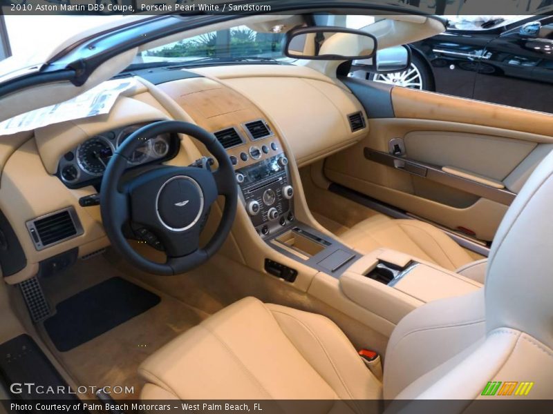 Porsche Pearl White / Sandstorm 2010 Aston Martin DB9 Coupe