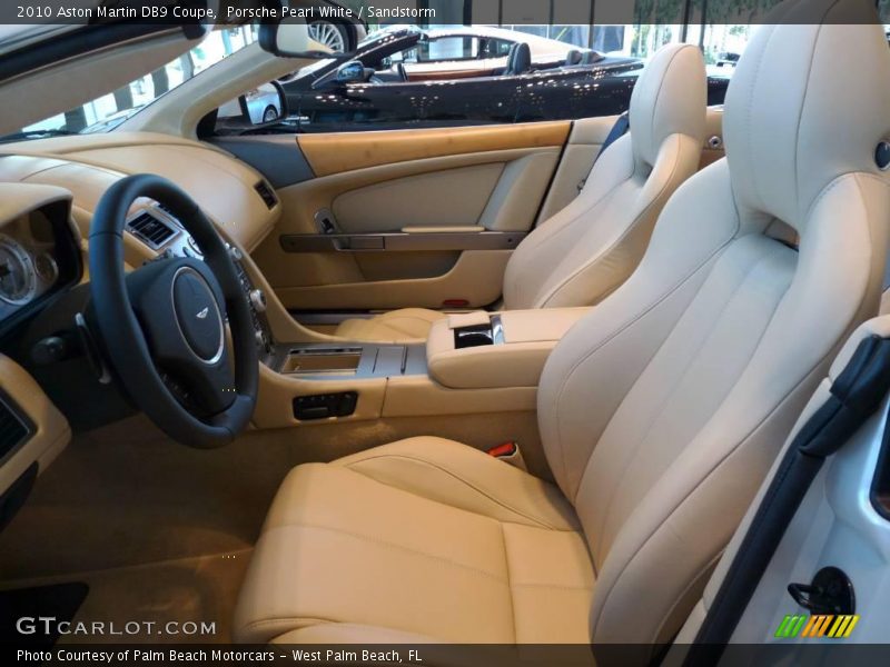 Porsche Pearl White / Sandstorm 2010 Aston Martin DB9 Coupe