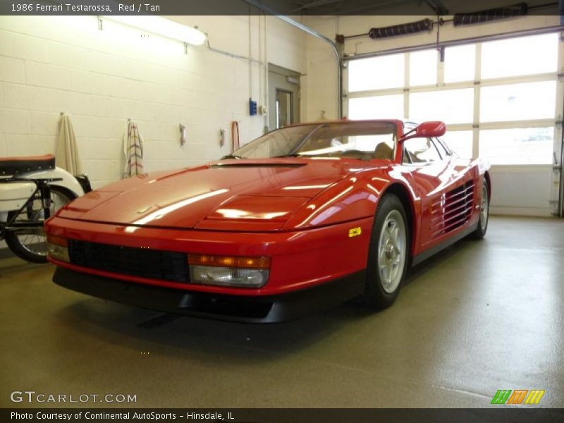Red / Tan 1986 Ferrari Testarossa