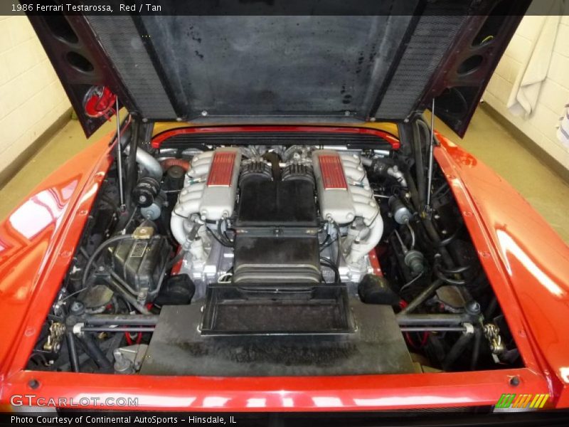  1986 Testarossa  Engine - 4.9 Liter DOHC 48-Valve Flat 12 Cylinder