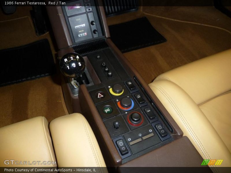 Controls of 1986 Testarossa 