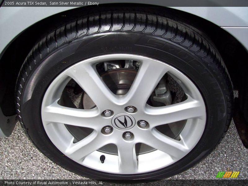 Satin Silver Metallic / Ebony 2005 Acura TSX Sedan