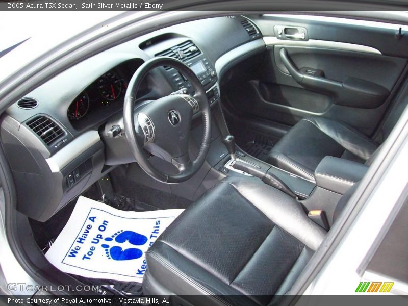 Satin Silver Metallic / Ebony 2005 Acura TSX Sedan