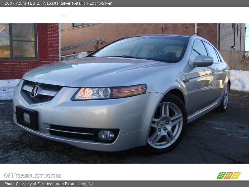 Alabaster Silver Metallic / Ebony/Silver 2007 Acura TL 3.2