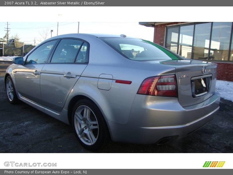Alabaster Silver Metallic / Ebony/Silver 2007 Acura TL 3.2