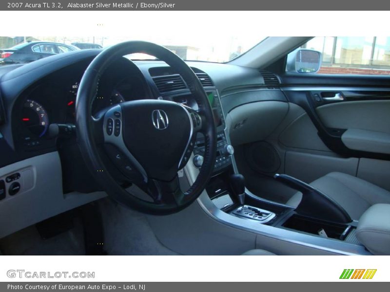 Alabaster Silver Metallic / Ebony/Silver 2007 Acura TL 3.2