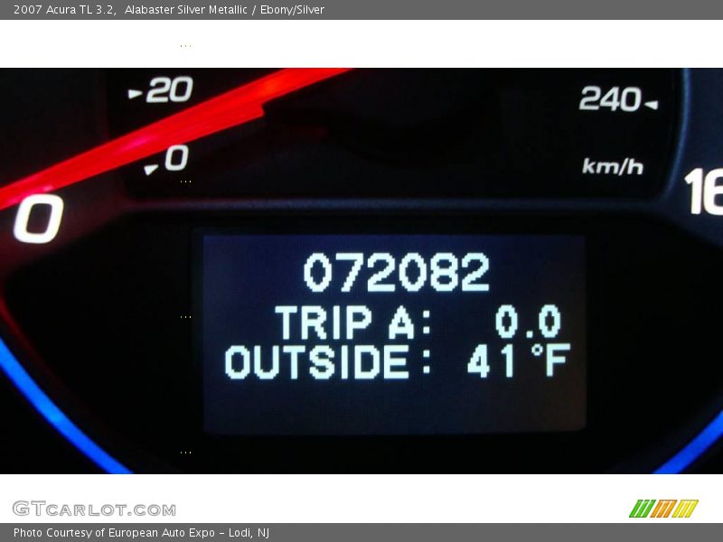 Alabaster Silver Metallic / Ebony/Silver 2007 Acura TL 3.2