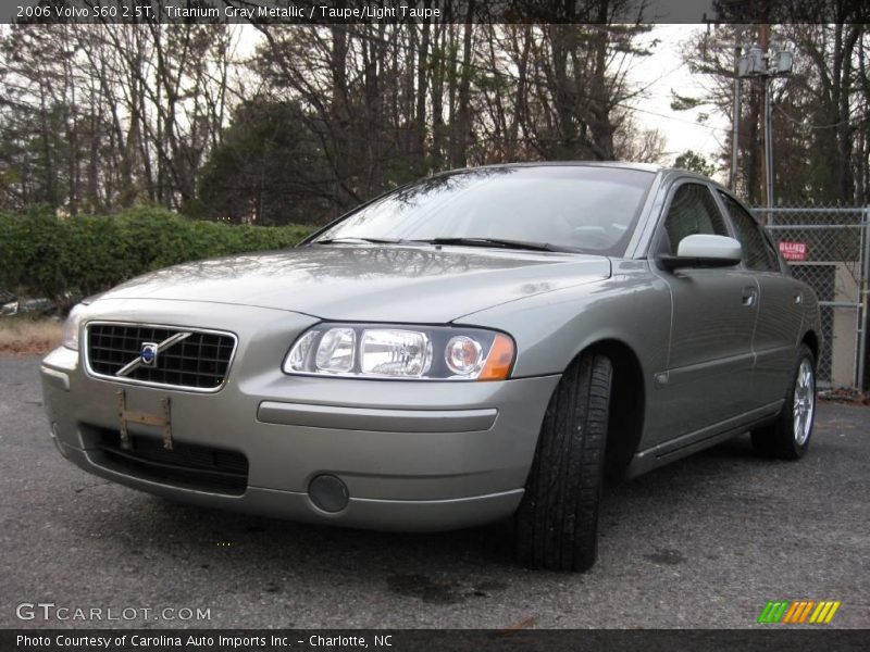 Titanium Gray Metallic / Taupe/Light Taupe 2006 Volvo S60 2.5T