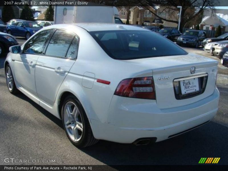 White Diamond Pearl / Ebony 2007 Acura TL 3.2