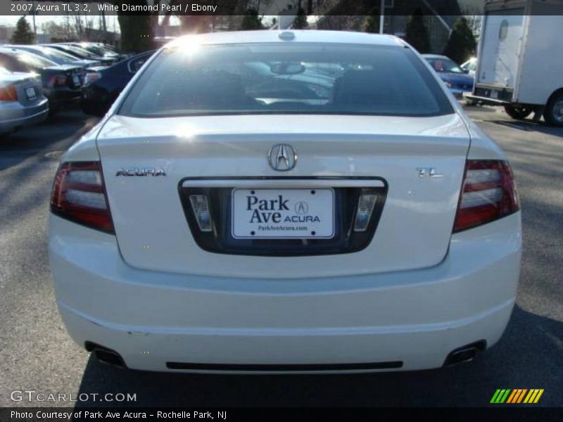 White Diamond Pearl / Ebony 2007 Acura TL 3.2