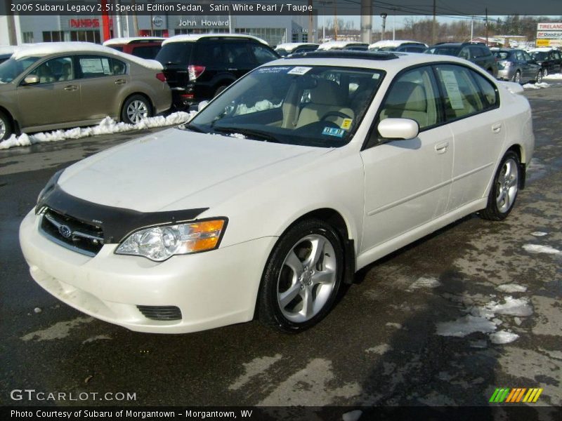 Satin White Pearl / Taupe 2006 Subaru Legacy 2.5i Special Edition Sedan