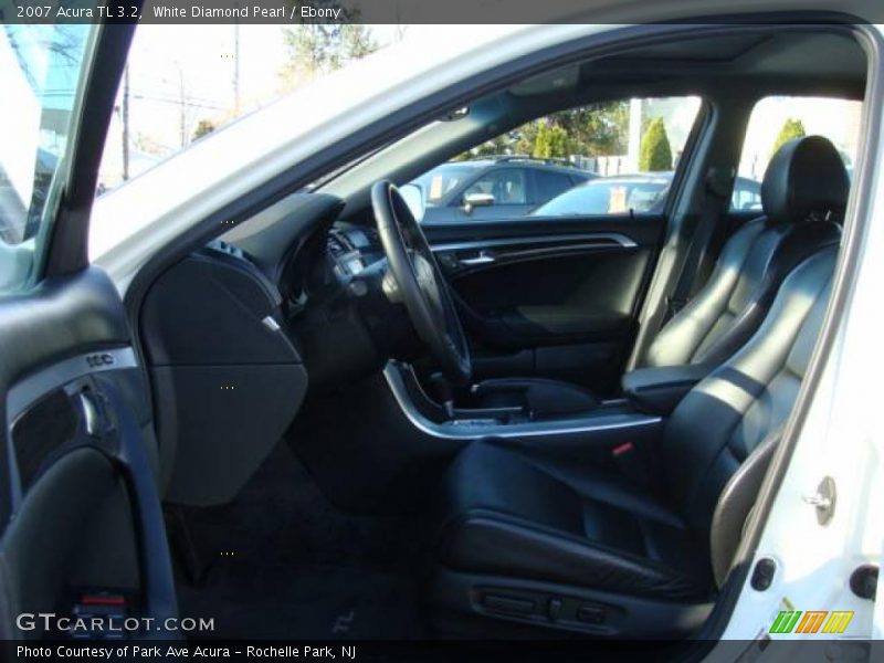 White Diamond Pearl / Ebony 2007 Acura TL 3.2