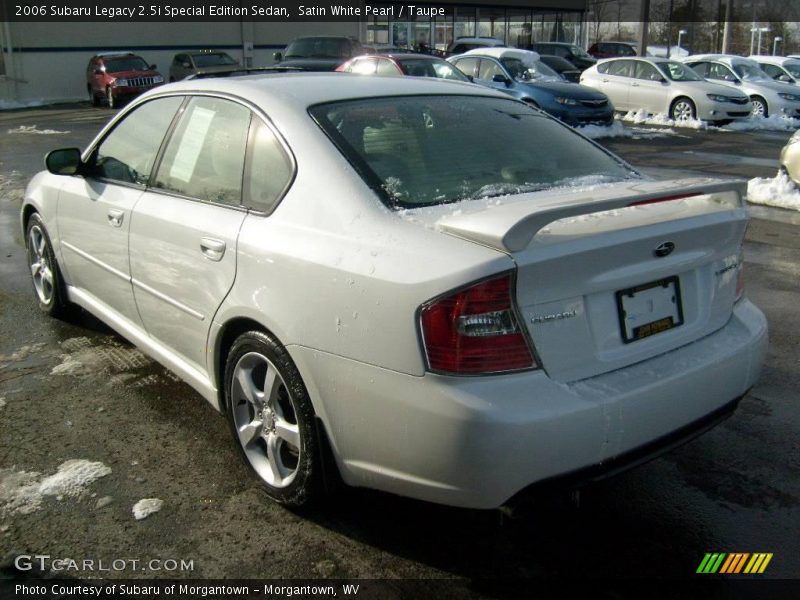 Satin White Pearl / Taupe 2006 Subaru Legacy 2.5i Special Edition Sedan