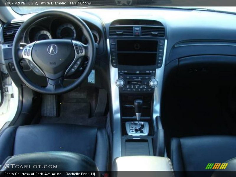 White Diamond Pearl / Ebony 2007 Acura TL 3.2