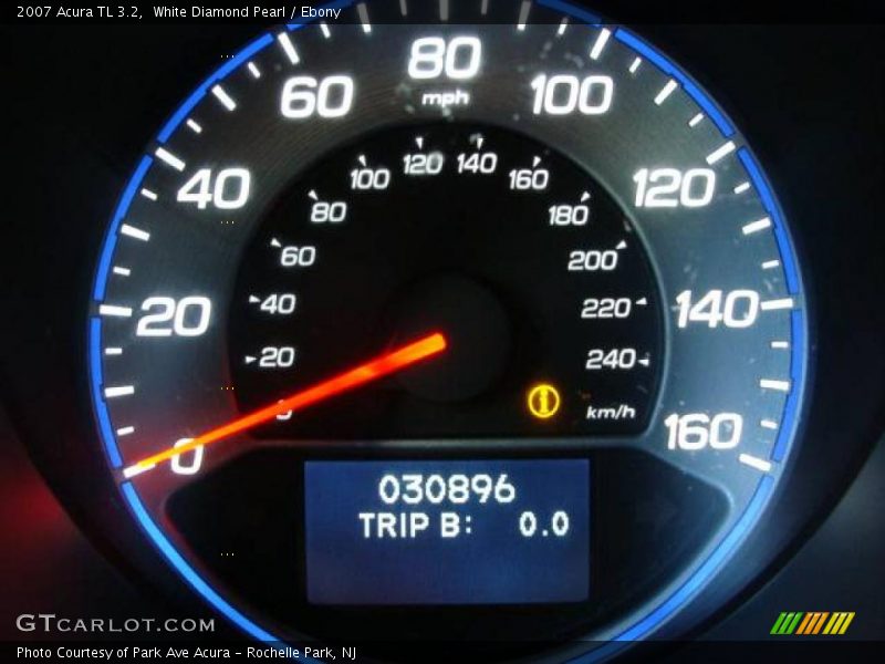 White Diamond Pearl / Ebony 2007 Acura TL 3.2