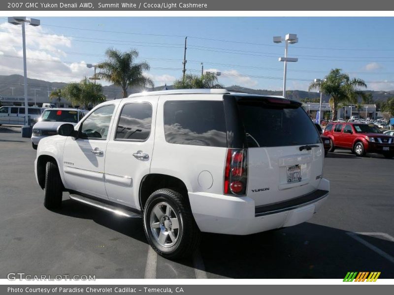 Summit White / Cocoa/Light Cashmere 2007 GMC Yukon Denali AWD