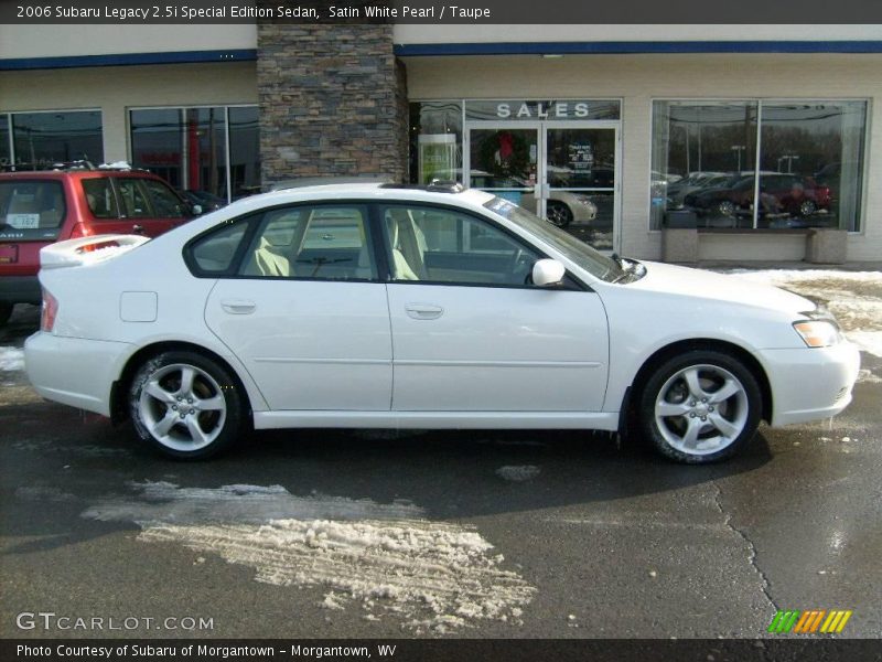 Satin White Pearl / Taupe 2006 Subaru Legacy 2.5i Special Edition Sedan