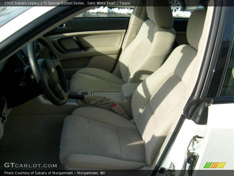 Satin White Pearl / Taupe 2006 Subaru Legacy 2.5i Special Edition Sedan