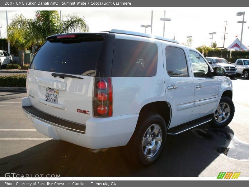 Summit White / Cocoa/Light Cashmere 2007 GMC Yukon Denali AWD