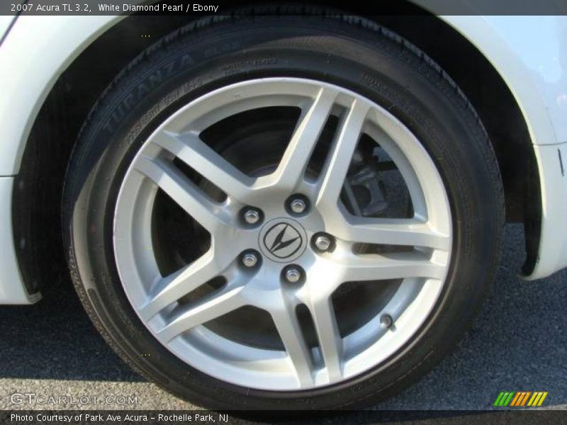 White Diamond Pearl / Ebony 2007 Acura TL 3.2