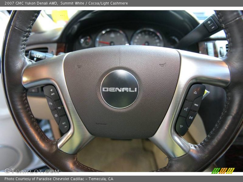 Summit White / Cocoa/Light Cashmere 2007 GMC Yukon Denali AWD