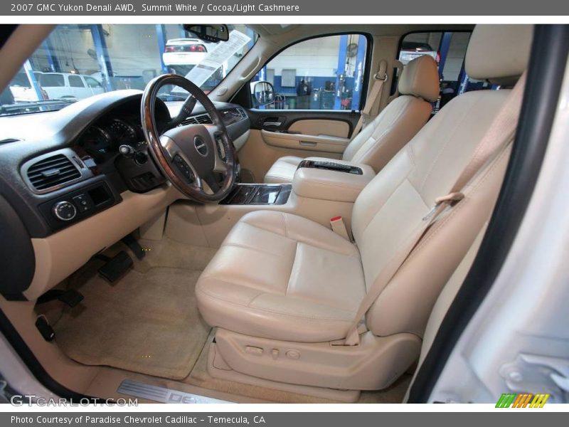 Summit White / Cocoa/Light Cashmere 2007 GMC Yukon Denali AWD