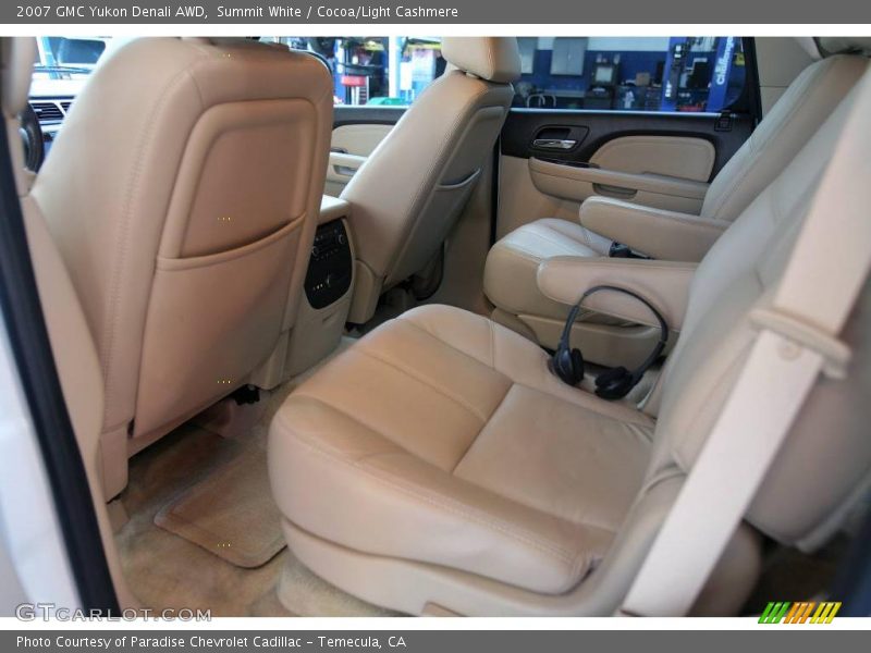 Summit White / Cocoa/Light Cashmere 2007 GMC Yukon Denali AWD