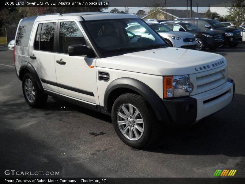 Alaska White / Alpaca Beige 2008 Land Rover LR3 V8 SE