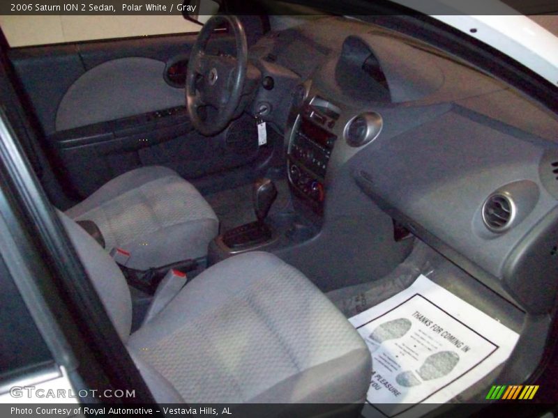 Polar White / Gray 2006 Saturn ION 2 Sedan