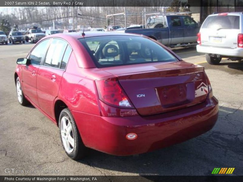 Berry Red / Gray 2007 Saturn ION 2 Sedan