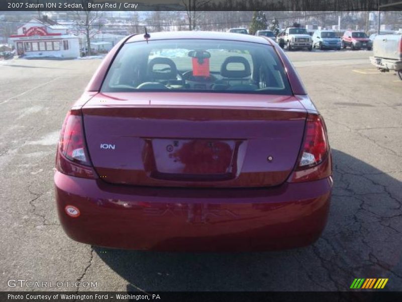 Berry Red / Gray 2007 Saturn ION 2 Sedan