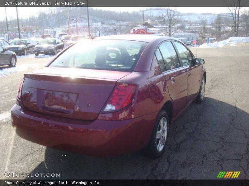 Berry Red / Gray 2007 Saturn ION 2 Sedan