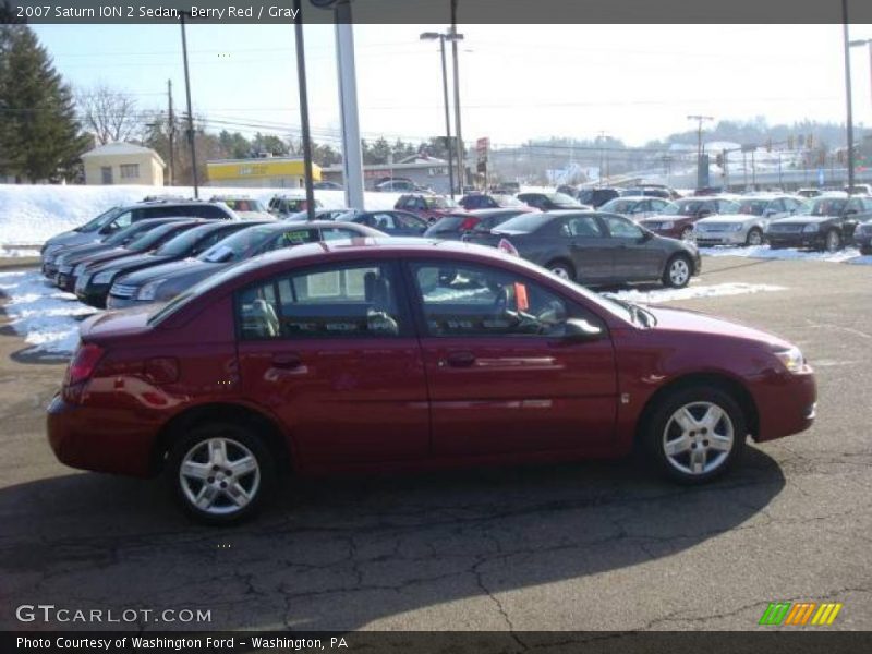 Berry Red / Gray 2007 Saturn ION 2 Sedan