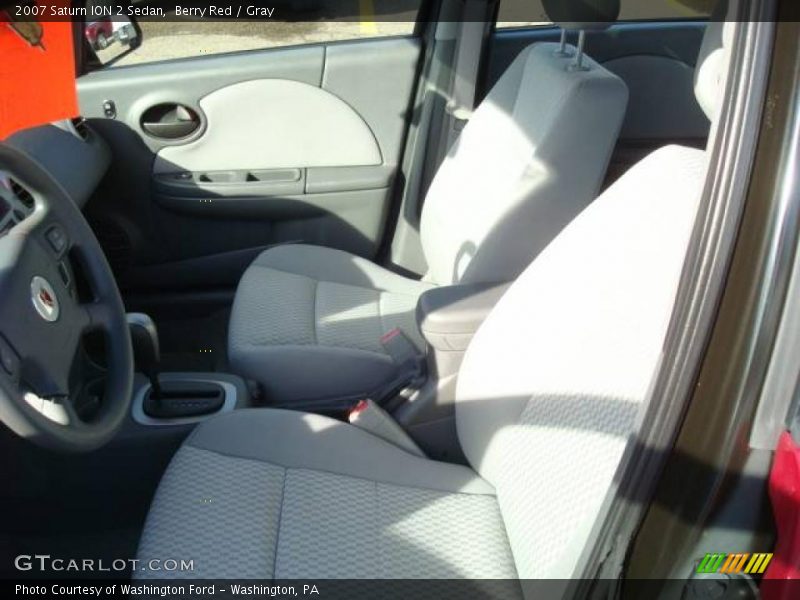Berry Red / Gray 2007 Saturn ION 2 Sedan