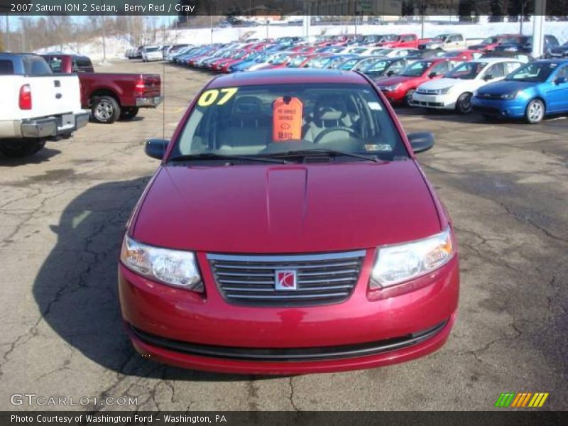 Berry Red / Gray 2007 Saturn ION 2 Sedan