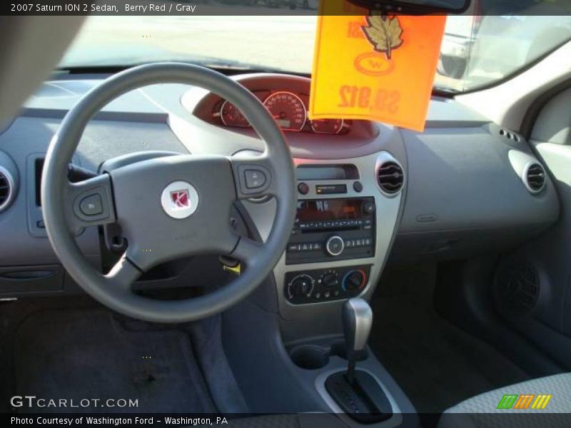 Berry Red / Gray 2007 Saturn ION 2 Sedan