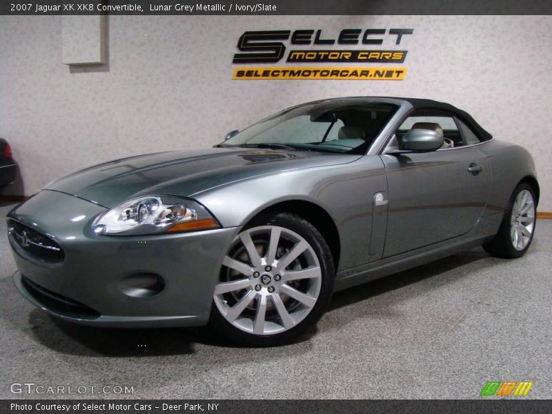 Lunar Grey Metallic / Ivory/Slate 2007 Jaguar XK XK8 Convertible