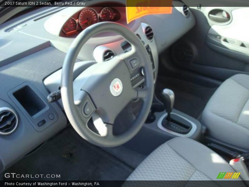 Berry Red / Gray 2007 Saturn ION 2 Sedan
