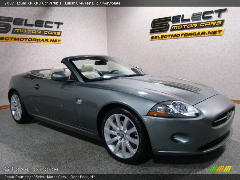 Lunar Grey Metallic / Ivory/Slate 2007 Jaguar XK XK8 Convertible