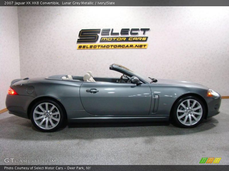 Lunar Grey Metallic / Ivory/Slate 2007 Jaguar XK XK8 Convertible